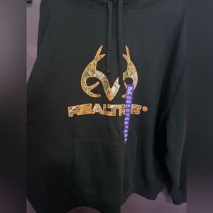 Realtree Black and Orange Hoodie for Reptile Fans